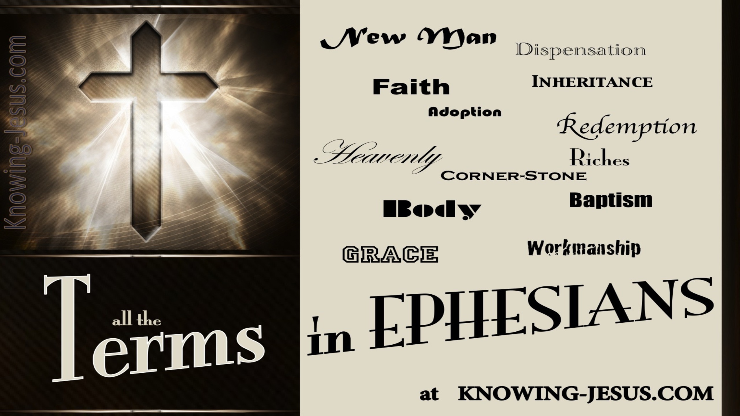 Terms in Ephesians (beige)